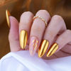 Picture of PrettyDiva Gold Chrome Nail Powder, Gold Chrome Powder Gold Nail Powder for Nails Mirror Nail Chrome Powders Nail Art Gold Chrome Powder Gold Nail Metallic Powder Decoration for DIY Nail Art, Craft