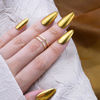 Picture of PrettyDiva Gold Chrome Nail Powder, Gold Chrome Powder Gold Nail Powder for Nails Mirror Nail Chrome Powders Nail Art Gold Chrome Powder Gold Nail Metallic Powder Decoration for DIY Nail Art, Craft
