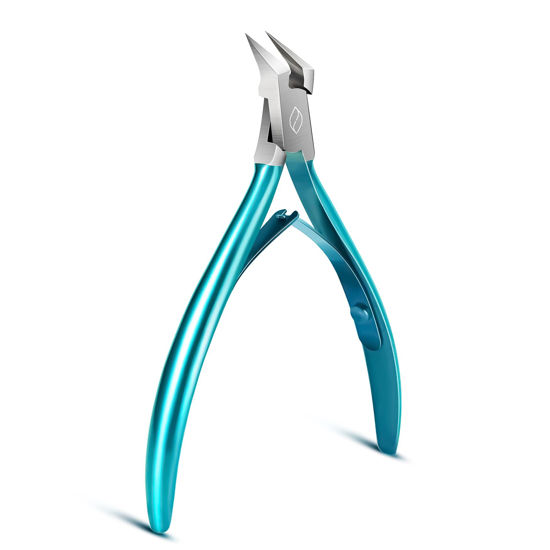 Picture of FERYES Toenail Clipper Straight Blade for Ingrown and Thick Nails - Stainless Steel and Sharp Pointed Tip Ingrown Nail Clipper - Wide Jaw Toe Nail Cutter Podiatry Tool