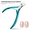 Picture of FERYES Toenail Clipper Straight Blade for Ingrown and Thick Nails - Stainless Steel and Sharp Pointed Tip Ingrown Nail Clipper - Wide Jaw Toe Nail Cutter Podiatry Tool