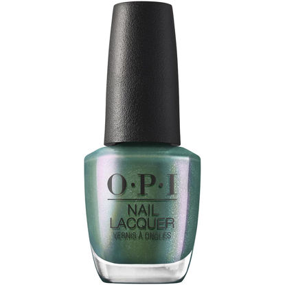 Picture of OPI Nail Lacquer Nail Polish | Opaque Light Blue Green Shimmer Chip Resistant Nail Polish | Vegan, Fast Drying, Streak Free