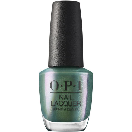 Picture of OPI Nail Lacquer Nail Polish | Opaque Light Blue Green Shimmer Chip Resistant Nail Polish | Vegan, Fast Drying, Streak Free