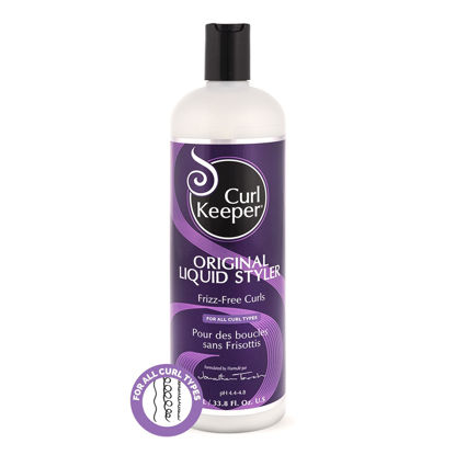 Picture of Original Curl Keeper Anti-Frizz Curl Defining Hair Styler (33.8 oz) - Lightweight Curl Definer Liquid Gel for All Weather Conditions - Wavy & Curly Hair Products for Women (Cream Alternative)