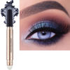 Picture of SAUBZEAN Silver Gray Eyeshadow Stick Makeup, Highlighter Matte Cream Eye Shadow Pencil, Waterproof Hypoallergenic Long Lasting Crayon, Glitter Primer Palette Shimmer Eyeliner Pen wiht Soft Brush