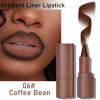 Picture of 2-in-1 Gradient Lip Liner and Lipstick Lip Combo Set - Achieve Flawless Contour and Gradual Ombre Effect with Easy-to-Use Crayon Form and Cone Tip - Non-Smudging, Long-Lasting (06# Coffee Bean, 1)