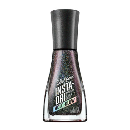 Picture of Sally Hansen Insta-Dri® Holo-Glow, Chrome Zone, Quick Dry, Long Lasting, Streak-Free Shine, Metallic Black Nail Polish