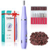 Picture of Cordless Electric Nail Drill File: COSLUS Nail Drill Machine with Stepless Speed Knob for Acrylic Gel Dip Powder Polish, Professional Portable Manicure Pedicure Kit Rechargeable for Home Salon Use