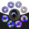 Picture of 4Pcs Light Up Scrunchies Hair Tie, Purple LED Scrunchy Hair Elastic for Women & Girls, Glow in the Dark Party Supplies Party Favor Festival Rave Accessories for Neon Glow Party