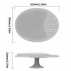 Picture of Silicone Face Scrubbers Exfoliator Brush-Facial Cleansing Brush Blackhead Scrubber Exfoliating Brush-Facial Cleansing Pads Precision Pore Cleansing Pad Acne Removing Face Brush-2 Pack, Grey and White