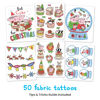 Picture of Savvi - Peppa Pig Ugly Sweater Kit, 28 Fabric Temporary Tattoos: Gifts for Kids Ages 6+, Holiday Tattoo, Made in the USA [6 Sheets, 28 Count]