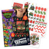 Picture of Savvi - TMNT Ugly Sweater Fabric Kit, 54 Temporary Tattoos: Gifts for Kids Ages 6+, Holiday Tattoo, Made in the USA [6 Sheets, 54 Count]