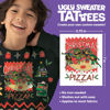 Picture of Savvi - TMNT Ugly Sweater Fabric Kit, 54 Temporary Tattoos: Gifts for Kids Ages 6+, Holiday Tattoo, Made in the USA [6 Sheets, 54 Count]