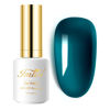 Picture of Aegean Blue Gel Nail Polish, 1 Pcs 0.5 fl oz Translucent Blue Green gel nail polish Color Soak Off Gel Polish Nail Art Manicure Salon DIY Nail Lamp Gel Nail Design Christmas Halloween Decoration