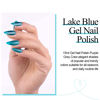 Picture of Aegean Blue Gel Nail Polish, 1 Pcs 0.5 fl oz Translucent Blue Green gel nail polish Color Soak Off Gel Polish Nail Art Manicure Salon DIY Nail Lamp Gel Nail Design Christmas Halloween Decoration