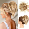 Picture of HMD Tousled Updo Messy Bun Hairpiece Hair Extension Ponytail with Elastic Rubber Band Updo Ponytail Hairpiece Synthetic Hair Extensions Scrunchies Ponytail Hairpieces for Women
