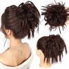 Picture of HMD Tousled Updo Messy Bun Hairpiece Hair Extension Ponytail with Elastic Rubber Band Updo Ponytail Hairpiece Synthetic Hair Extensions Scrunchies Ponytail Hairpieces for Women(33A)