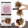 Picture of HMD Tousled Updo Messy Bun Hairpiece Hair Extension Ponytail with Elastic Rubber Band Updo Ponytail Hairpiece Synthetic Hair Extensions Scrunchies Ponytail Hairpieces for Women(33A)