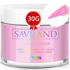 Picture of Saviland Dark Pink Acrylic Powder - 1oz Professional Color Acrylic Nail Powder for Nails Extension, 3D Nail Art Acrylic Polymer Powder, No Need Nail Lamp