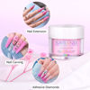 Picture of Saviland Dark Pink Acrylic Powder - 1oz Professional Color Acrylic Nail Powder for Nails Extension, 3D Nail Art Acrylic Polymer Powder, No Need Nail Lamp