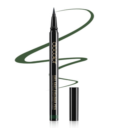 Picture of Docolor Waterproof Eyeliner Pen Super Slim Liquid Eyeliner Eye Liner Gel (Green)