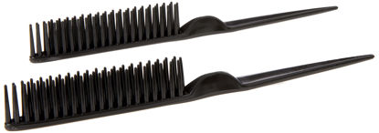 Picture of CocoBlack Naturals 3 Row Styling Comb For Detangling, Defining And Separating Curls (Black)