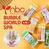 Picture of nbc BeautiLab Pedicure Kit Foot Soak Set: Bubble Salt, Sugar Scrub, Massage Mask, Massage Lotion in a Box, 4 Step Foot Spa Kit for Dry Feet, Calluses and Tired Feet (1 Set Jasmine)