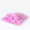 Picture of i-Laesh 100 Pcs Disposable Eyelash Brushes, Mascara Wands, Spoolies for Eyelash Extensions, Spoolie Eyebrow Brow Makeup Supplies Kit Glitter Applicator Tool Accessories Bristle (Crystal Pink)