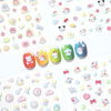 Picture of 4 Sheets of 3D Nail Stickers - 274 Cute Nail Stickers - Embossed Nail Stickers for Kids | Kawaii Nail Stickers - Stars, Hearts, Bunny, Pink Bear, Puppy, Cats | Glow in The Dark Kids Nail Stickers
