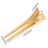 Picture of Wobe 1.8" Hairdressing Double Prong Curl Clips, 50pcs Metal Alligator Clips Hairpins for Hair Bow Great Pin Curl Clip, Styling Clips for Hair Salon, Barber (Gold)