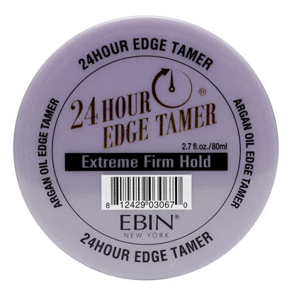 Picture of EBIN NEW YORK 24 Hour Edge Tamer - Extreme Firm Hold (2.7oz/ 80ml) - No Flaking, White Residue, Shine and Smooth texture with Argan Oil and Castor Oil