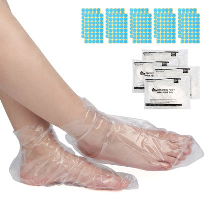 Picture of Segbeauty Paraffin Baths Liners for Foot, 400pcs Larger & Thicker Thermal Foot Covers, Plastic Paraffin Bath Socks Hot Wax thera-py Booties Bags for SPA Wax treat-ment Paraffin Wax Machine