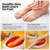 Picture of Segbeauty Paraffin Baths Liners for Foot, 400pcs Larger & Thicker Thermal Foot Covers, Plastic Paraffin Bath Socks Hot Wax thera-py Booties Bags for SPA Wax treat-ment Paraffin Wax Machine