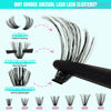 Picture of Lash Clusters Kit 320Pcs,80D DIY Individual Lashes Extension Kit,Lash Bond And Seal,Lash Remover For Eyelashes Extensions,Lash Applicator Tool For False Eyelash Cluster Kit At Home(D-Mix10-16mm)