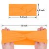 Picture of Xtrend 6 Pcs Women's Headbands Twisted Cross Elastic Headbands Yoga Workout Headbands Non-Slip Sweat Soft Headbands Solid Color Simple Versatile Hair Accessory Headbands