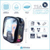 Picture of EzPacking Clear TSA Approved 3-1-1 Travel Toiletry Bag for Carry On/Quart Size Transparent Liquids Pouch for Airport Security/Reusable See Through Vinyl & PVC Plastic Organizer Men Women (Gray)