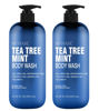 Picture of Tea Tree Body Wash with Mint & Shower Gel with Vitamin E for Jock Itch, Eczema, Ringworm, Body Odor, Body Wash Women & Men with Added Body Oils,LARGE 20.2 FL Oz Bottle (Tea Tree Mint, Pack of 2)