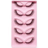 Picture of Veleasha Fox Eye Lashes L Curl Fluffy False Eyelashes 5 Pairs Pack Cat Eye Lashes Wispy & Lightweight Fake Eyelashes for Doll Eye Makeup (Foxy 05)