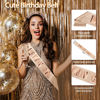Picture of Birthday Crown Birthday Sash for Women, Birthday Girl Sash, Birthday Girl Crown, Glitter Rose Gold Birthday Sash and Crown Rhinestone Headband Set, Happy Birthday Girl Princess Tiara Sash Accessories