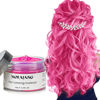 Picture of Asocrew Pink Temporary Hair Wax Color 4.23 oz - Easy Washout Temporary Hair Color Wax for Halloween Cosplay, Party (Pink, Pink)