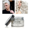 Picture of Temporary Hair Color Wax,Hair Spray Color, Hair Wax Color 4.23 oz, Easy Washout Temporary Hair Dye for Halloween,Cosplay, Party (White, 4.23)