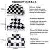 Picture of Womens Checkered Hair Clip Medium Checkered Claw Clips Black And White Jaw Clip,3pack