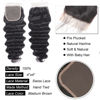 Picture of Brazilian 9a Loose Deep Wave 3 Bundles with Closure Loose Deep Wave Human Hair Bundles with Closure (24 26 28 +22 Closure) Unprocessed Virgin Human Hair 4x4 Free Part Closure Natural Color