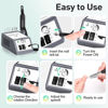 Picture of 30,000 RPM Professional Nail Drill, High Speed Grinder Manicure E File Kit, Acrylic Gel Nails Polish Remover Buffer for Artificial Nails with Nail Drill Bits and Sanding Bands(Grey)