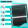 Picture of Lash Clusters 320Pcs 60D 80D Eyelashes Cluster D Curl Individual Wispy Lashes Cluster for DIY Cluster Eyelash Extensions at Home for Beginners (Mix10-16mm)