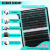 Picture of Lash Clusters 320Pcs 70D 90D Eyelashes Cluster D Curl Individual Wispy Lashes Cluster for DIY Cluster Eyelash Extensions at Home for Beginners (Mix10-16mm)
