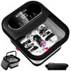 Picture of OOAMBB Collapsible Foot Spa with Heat, Bubble and Temp Control, Foot Bath Massager with XL Touch Screen and Massage Rollers, Foot Soaking Tub, Pedicure Foot spa for Stress Relief (Black)