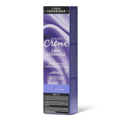Picture of L'Oréal Technique Excellence Crème Permanent Hair Color | Long-Lasting Hair Dye | Rich Formula with No-Drip Application | Superb Gray Coverage | For All Hair Types | Light Golden Brown