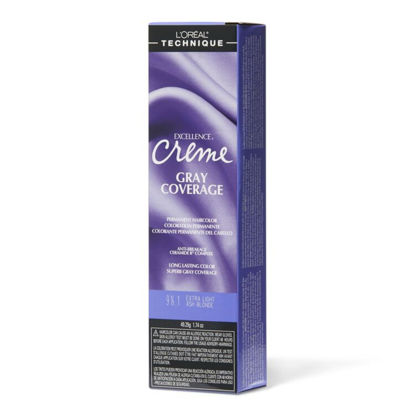 Picture of L'Oréal Technique Excellence Crème Permanent Hair Color | Long-Lasting Hair Dye | Rich Formula with No-Drip Application | Superb Gray Coverage | For All Hair Types | Extra Light Ash Blonde