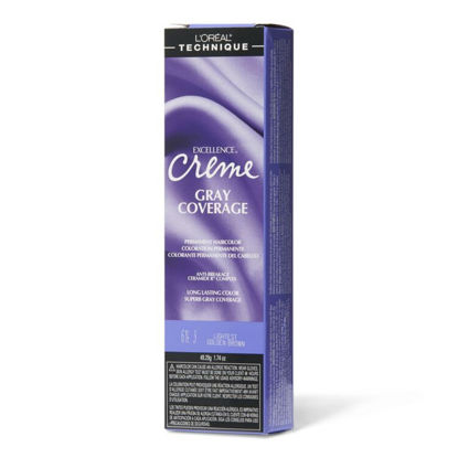 Picture of L'Oréal Technique Excellence Crème Permanent Hair Color | Long-Lasting Hair Dye | Rich Formula with No-Drip Application | Superb Gray Coverage | For All Hair Types | Lightest Golden Brown