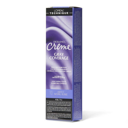 Picture of L'Oréal Technique Excellence Crème Permanent Hair Color | Long-Lasting Hair Dye | Rich Formula with No-Drip Application | Superb Gray Coverage | For All Hair Types | Lightest Natural Blonde